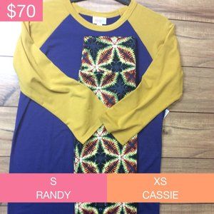 Lularoe S Randy & XS Cassie Outfit